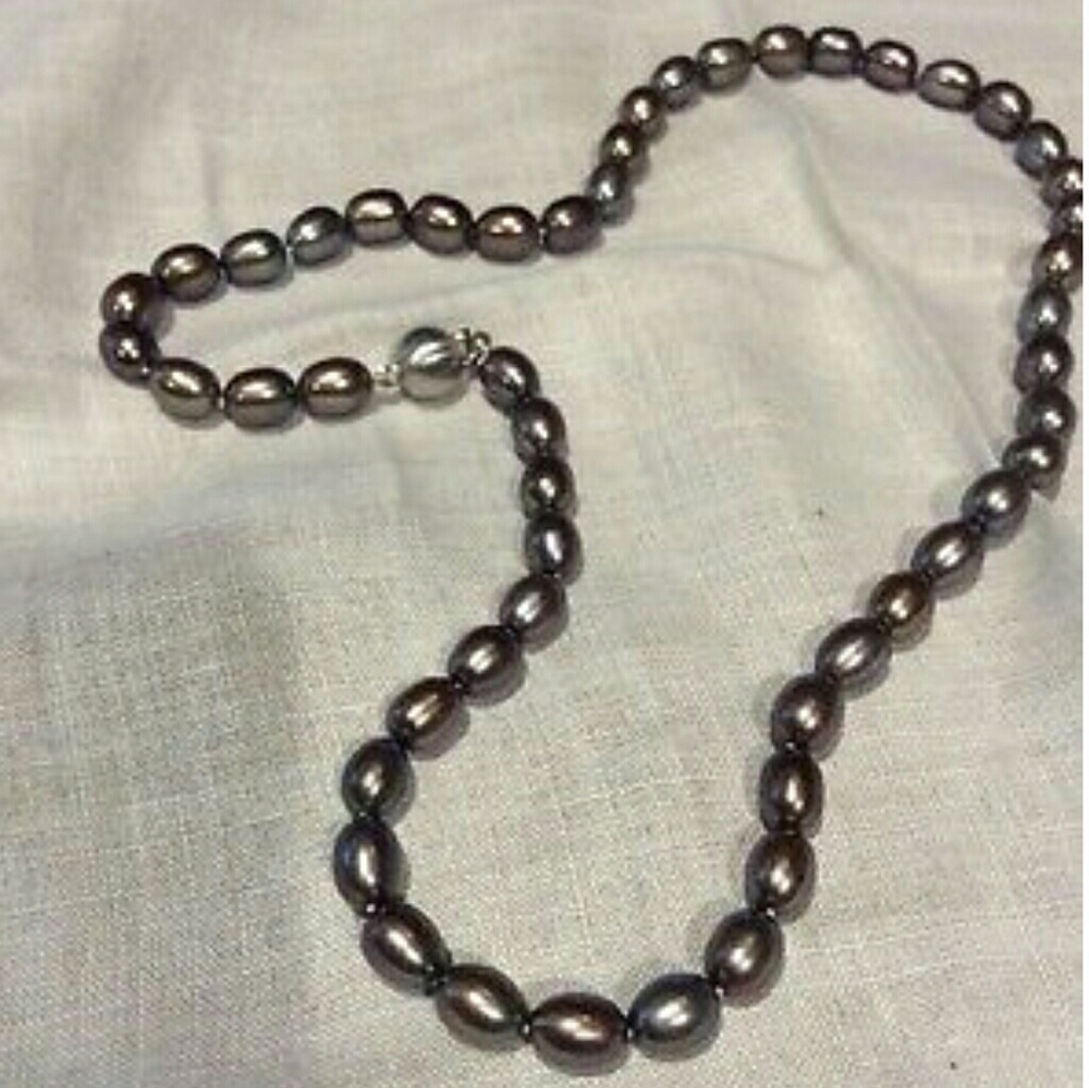 💍Tahitian Pearl necklace 18k White Gold 💍 - Picture 2 of 4